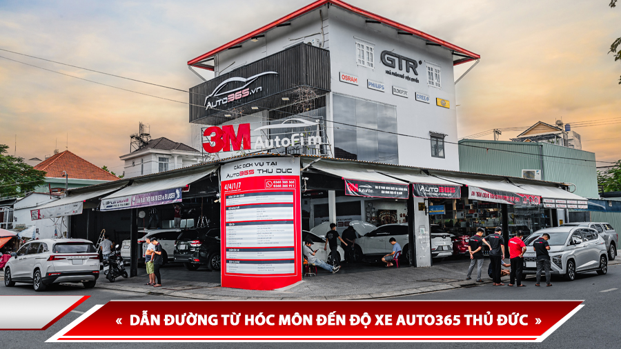 DẪN ĐƯỜNG TỪ HÓC MÔN ĐẾN ĐỘ XE AUTO365 THỦ ĐỨC